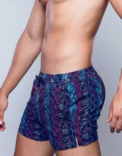 2EROS Sustainable Beachwear^S50 Print Swimshorts-Viper