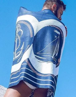 2EROS Beach Towels^Sand Free Beach Towel-Yatch Club