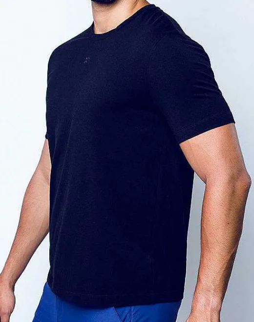2EROS Beach Tops^T21 Peruvian Cotton Crewneck T-Shirt-Black