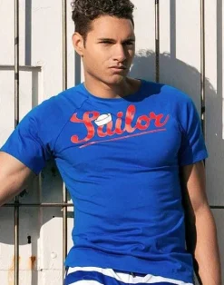 2EROS Beach Tops^T20 Sailor T-Shirt-Navy