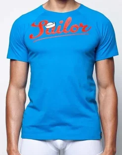 2EROS Beach Tops^T20 Sailor T-Shirt-Navy