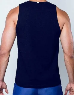 2EROS Beach Tops^Ta21 Peruvian Cotton Tanktop -Black