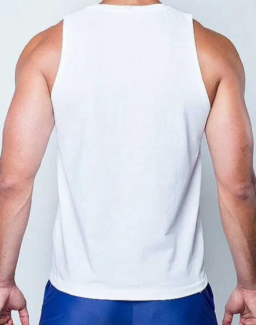 2EROS Beach Tops^Ta21 Peruvian Cotton Tanktop -White