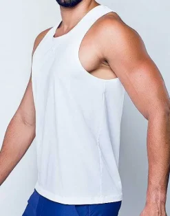 2EROS Beach Tops^Ta21 Peruvian Cotton Tanktop -White