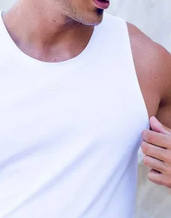 2EROS Beach Tops^Ta21 Peruvian Cotton Tanktop -White