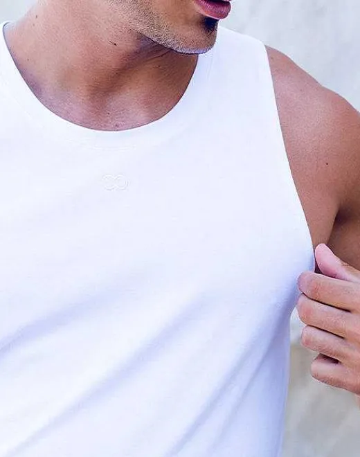 2EROS Beach Tops^Ta21 Peruvian Cotton Tanktop -White
