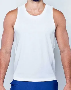 2EROS Beach Tops^Ta21 Peruvian Cotton Tanktop -White