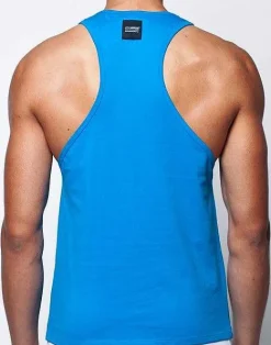 2EROS Beach Tops^Tx12 Anchor Singlet-Blue