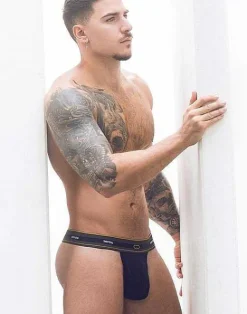 2EROS Thongs^U81 Adonis Thong Underwear-Black