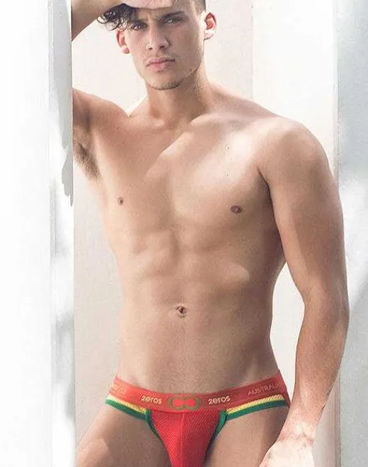 2EROS Jockstraps^U93 Aeolus Jockstrap Underwear-Red Tempest