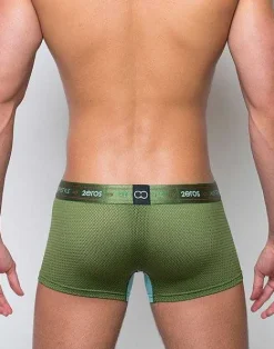 2EROS Active Underwear^U31 Aeolus Trunk Underwear-Green Gale