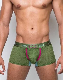 2EROS Active Underwear^U31 Aeolus Trunk Underwear-Green Gale