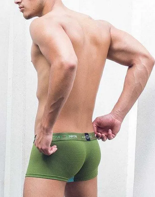 2EROS Trunks^U31 Aeolus Trunk Underwear-Green Gale