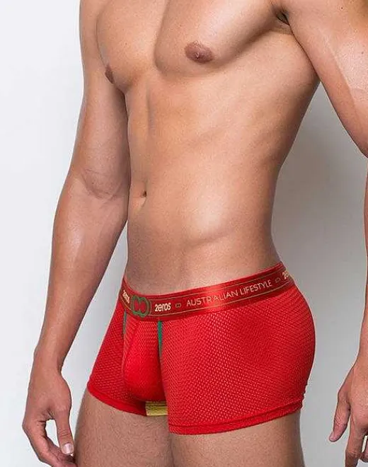 2EROS Active Underwear^U31 Aeolus Trunk Underwear-Red Tempest