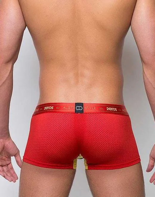 2EROS Active Underwear^U31 Aeolus Trunk Underwear-Red Tempest
