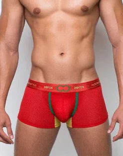 2EROS Active Underwear^U31 Aeolus Trunk Underwear-Red Tempest