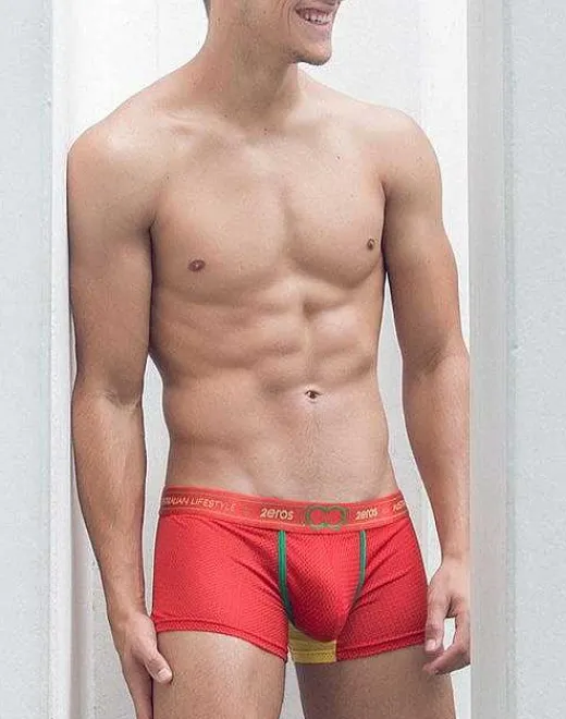 2EROS Active Underwear^U31 Aeolus Trunk Underwear-Red Tempest