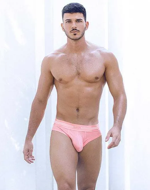 2EROS Briefs^U20 Athena Brief Underwear-Peach Amber