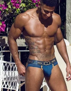 2EROS Active Underwear^U92 Nyx Jockstrap Underwear-Dark Ocean