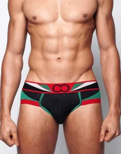 2EROS Briefs^U20 Vavoom Brief Underwear-Black/Green