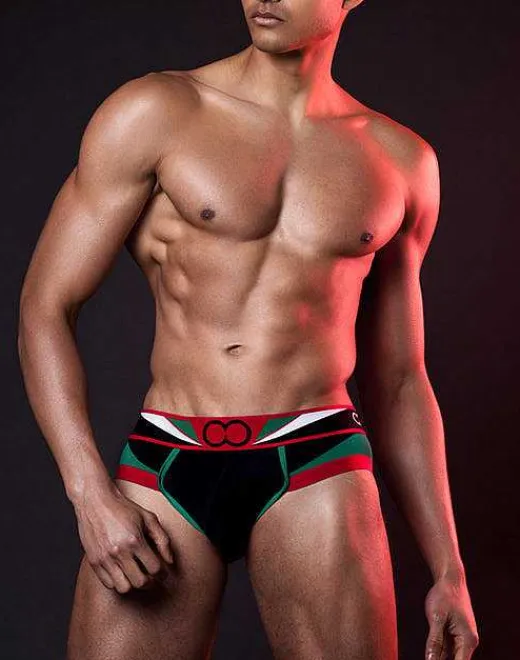 2EROS Briefs^U20 Vavoom Brief Underwear-Black/Green