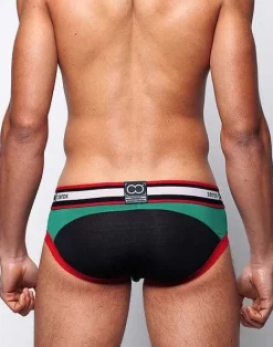 2EROS Briefs^U20 Vavoom Brief Underwear-Black/Green