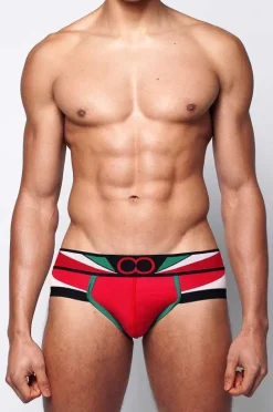 2EROS Briefs^U20 Vavoom Brief Underwear-Red/White