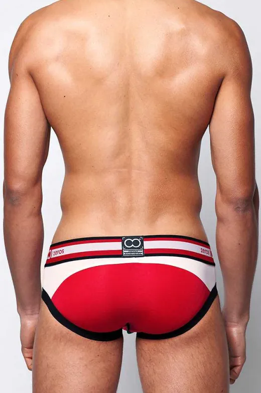 2EROS Briefs^U20 Vavoom Brief Underwear-Red/White