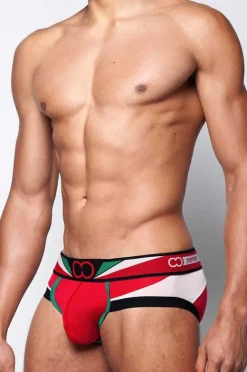 2EROS Briefs^U20 Vavoom Brief Underwear-Red/White