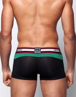 2EROS Trunks^U31 Vavoom Trunk Underwear-Black/Green