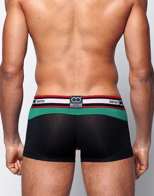 2EROS Trunks^U31 Vavoom Trunk Underwear-Black/Green