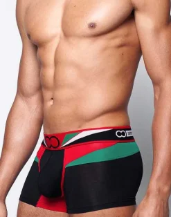 2EROS Trunks^U31 Vavoom Trunk Underwear-Black/Green