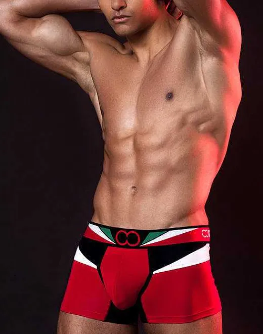 2EROS Trunks^U31 Vavoom Trunk Underwear-Red/White