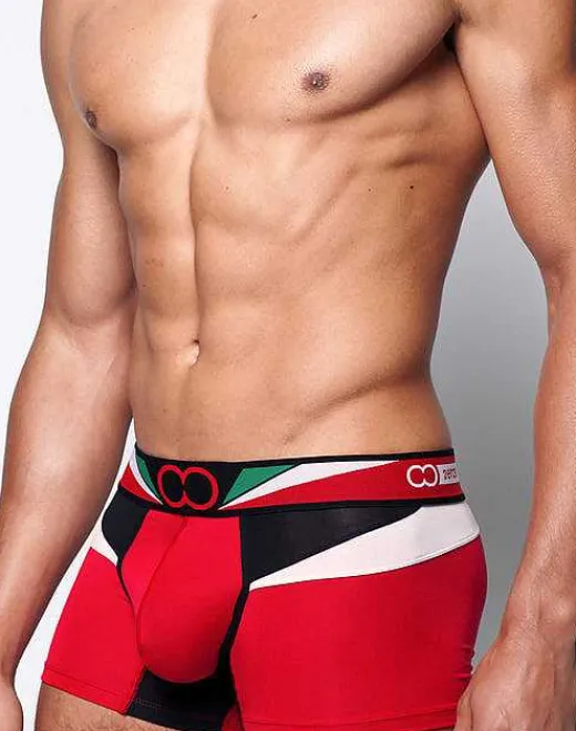 2EROS Trunks^U31 Vavoom Trunk Underwear-Red/White