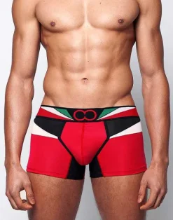 2EROS Trunks^U31 Vavoom Trunk Underwear-Red/White