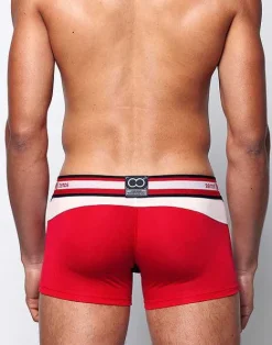 2EROS Trunks^U31 Vavoom Trunk Underwear-Red/White