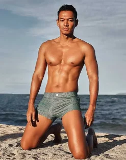 2EROS Swimwear^V60 Bondi Print Swim Trunks-Jade
