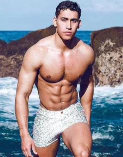 2EROS Sustainable Beachwear^V60 Bondi Print Swim Trunks-Moana