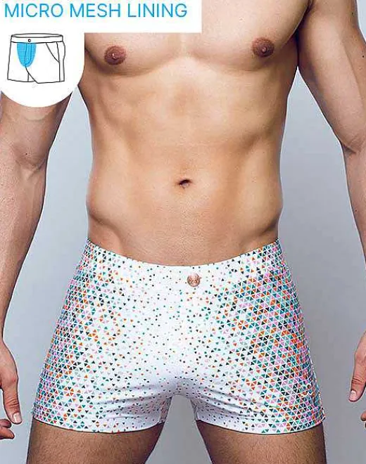 2EROS Sustainable Beachwear^V60 Bondi Print Swim Trunks-Moana