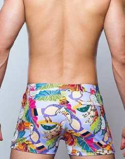 2EROS Swimwear^V60 Bondi Print Swim Trunks-Aves Purple
