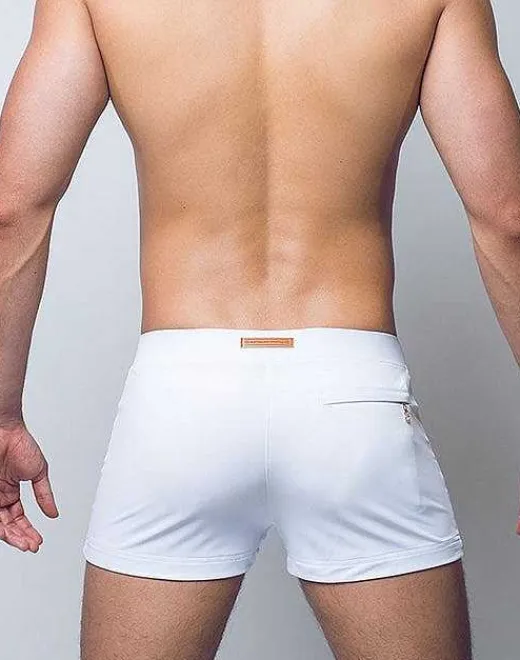 2EROS Sustainable Beachwear^V60 Bondi (Series 1) Swim Trunks-White