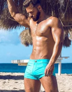 2EROS Swimwear^V60 Bondi (Series 1) Swim Trunks-Aqua