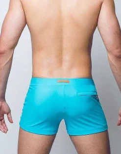 2EROS Sustainable Beachwear^V60 Bondi (Series 1) Swim Trunks-Aqua