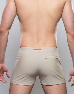 2EROS Sustainable Beachwear^V60 Bondi (Series 1) Swim Trunks-Taupe