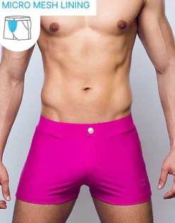 2EROS Sustainable Beachwear^V60 Bondi (Series 2) Swim Trunks-Fuchsia Red