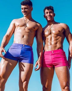 2EROS Sustainable Beachwear^V60 Bondi (Series 2) Swim Trunks-Fuchsia Red