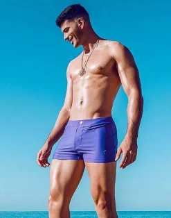 2EROS Sustainable Beachwear^V60 Bondi (Series 2) Swim Trunks-Dusted Purple