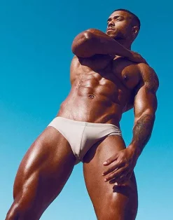2EROS Sustainable Beachwear^V10 Core (Series 2) Swimwear-Taupe