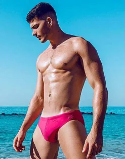 2EROS Sustainable Beachwear^V10 Core (Series 2)-Fuchsia Red