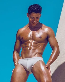 2EROS Sustainable Beachwear^V10 Core Swimwear (Series 2)-String Brown